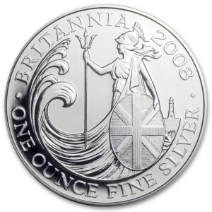 1oz Britannia 2008 fine silver coin .999