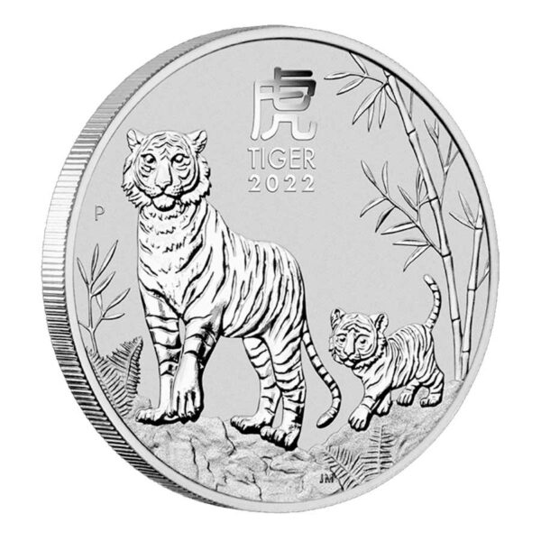 5oz lunar tiger 2022 fine silver coin