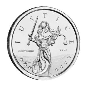 1oz Lady Justice Silver Coin 2021