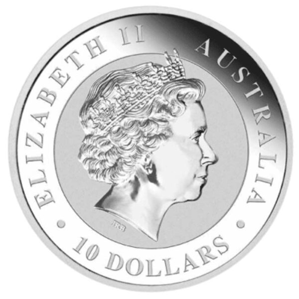 2017 kookaburra 10oz fine silver coin