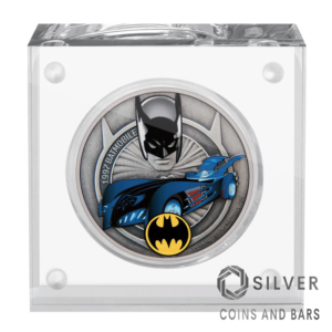 1997 Batmobile 1 oz Silver Coin DC Comics