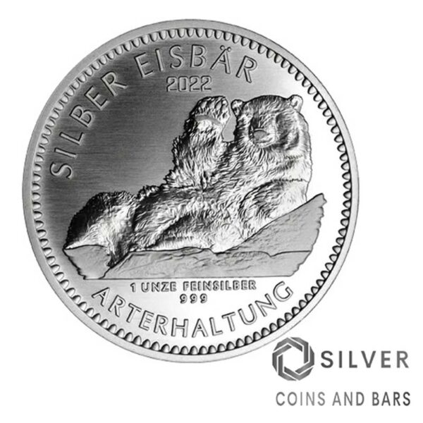 1 oz silver coin polar bear 2022